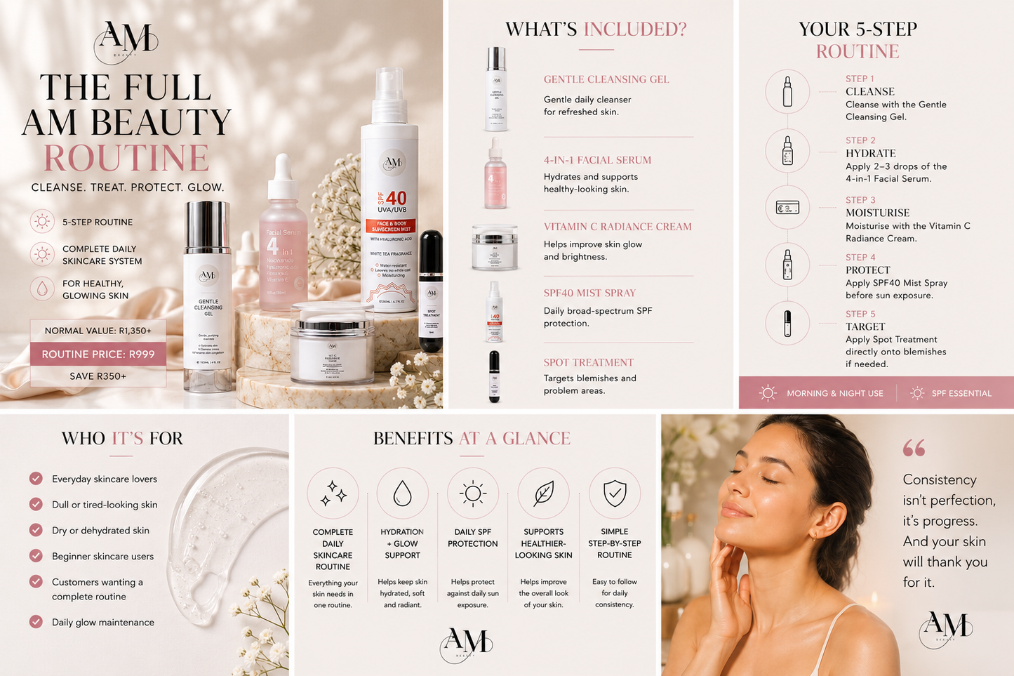 Full AM Beauty Routine